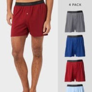 32 Degrees Men's Cotton Boxers (4 Pack)